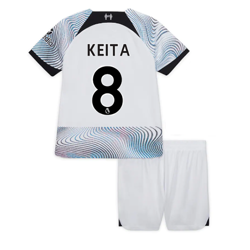 Fotbalové Dres Liverpool Naby Keita #8 Dětské Venkovní 2022-23 Krátký Rukáv (+ trenýrky)